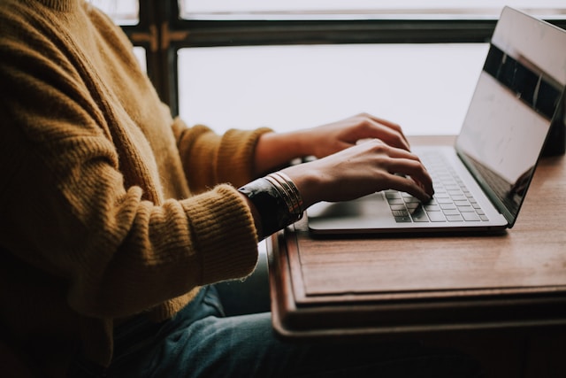 Person applying online